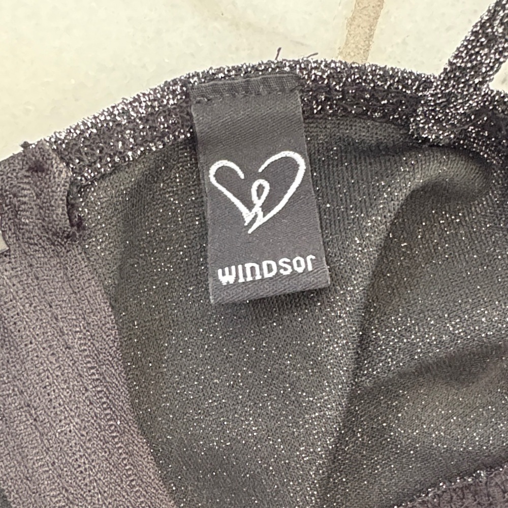 Windsor Sparkling Charcoal Bodycon Mini Dress - Picture 4 of 4